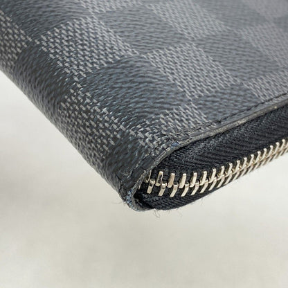 Louis Vuitton Wallet Damier Graphite Zippy Vertical Black Gray — view 5