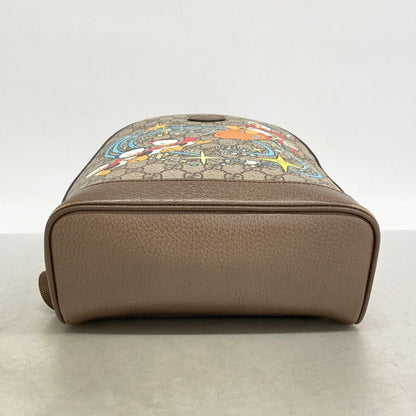 Gucci Backpack GG Supreme Disney Collaboration Donald Brown Gold — view 3