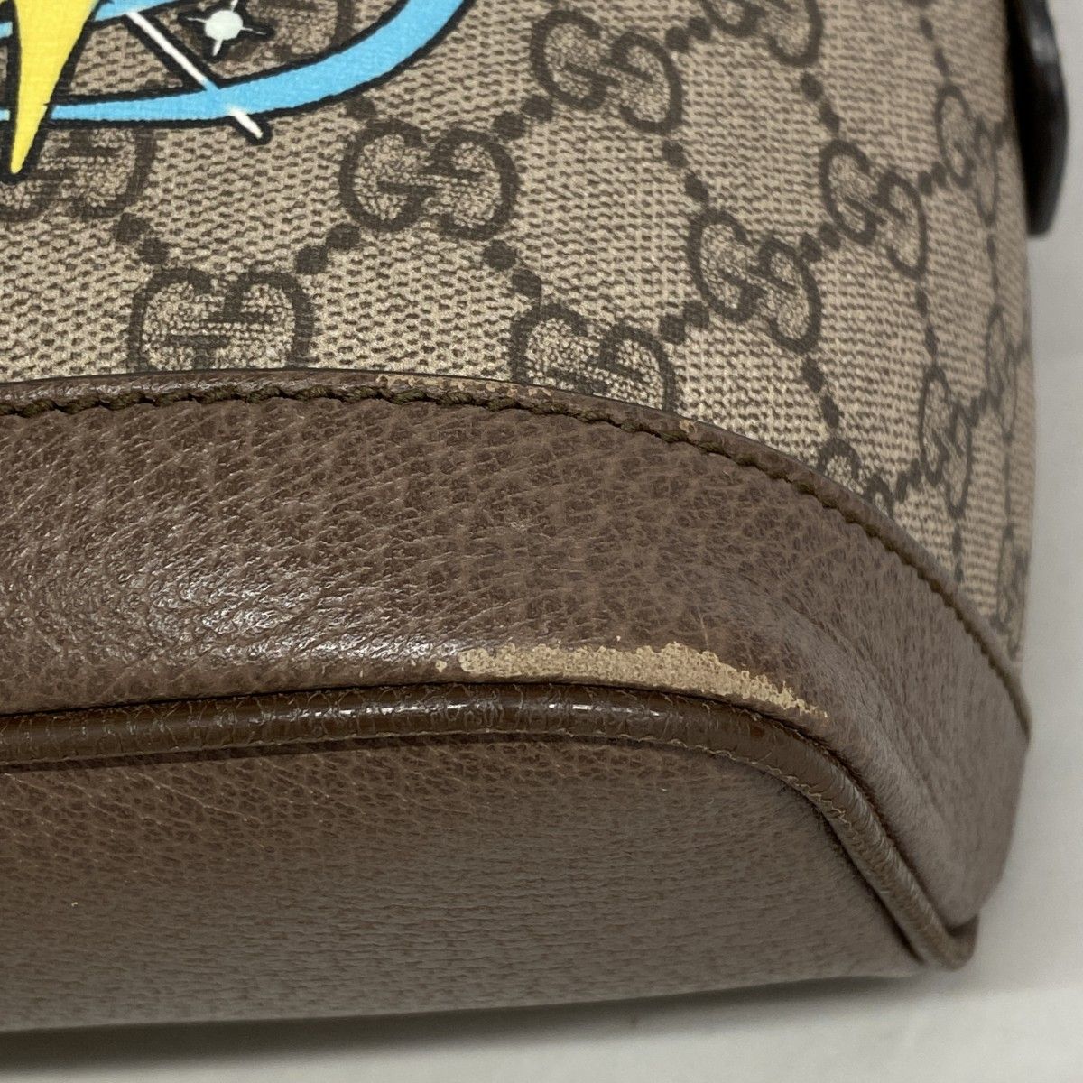 Gucci Backpack GG Supreme Disney Collaboration Donald Brown Gold — view 6
