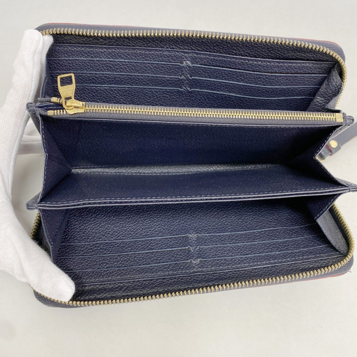 Louis Vuitton Wallet Monogram Empreinte Zippy Marine — view 3