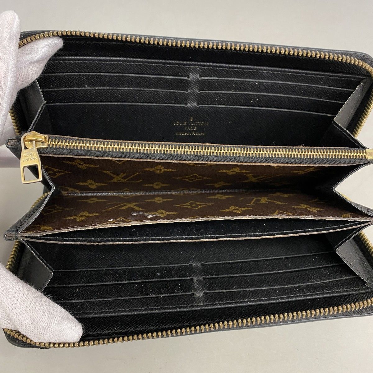 Louis Vuitton Wallet Monogram Zippy Retiro Noir — view 3