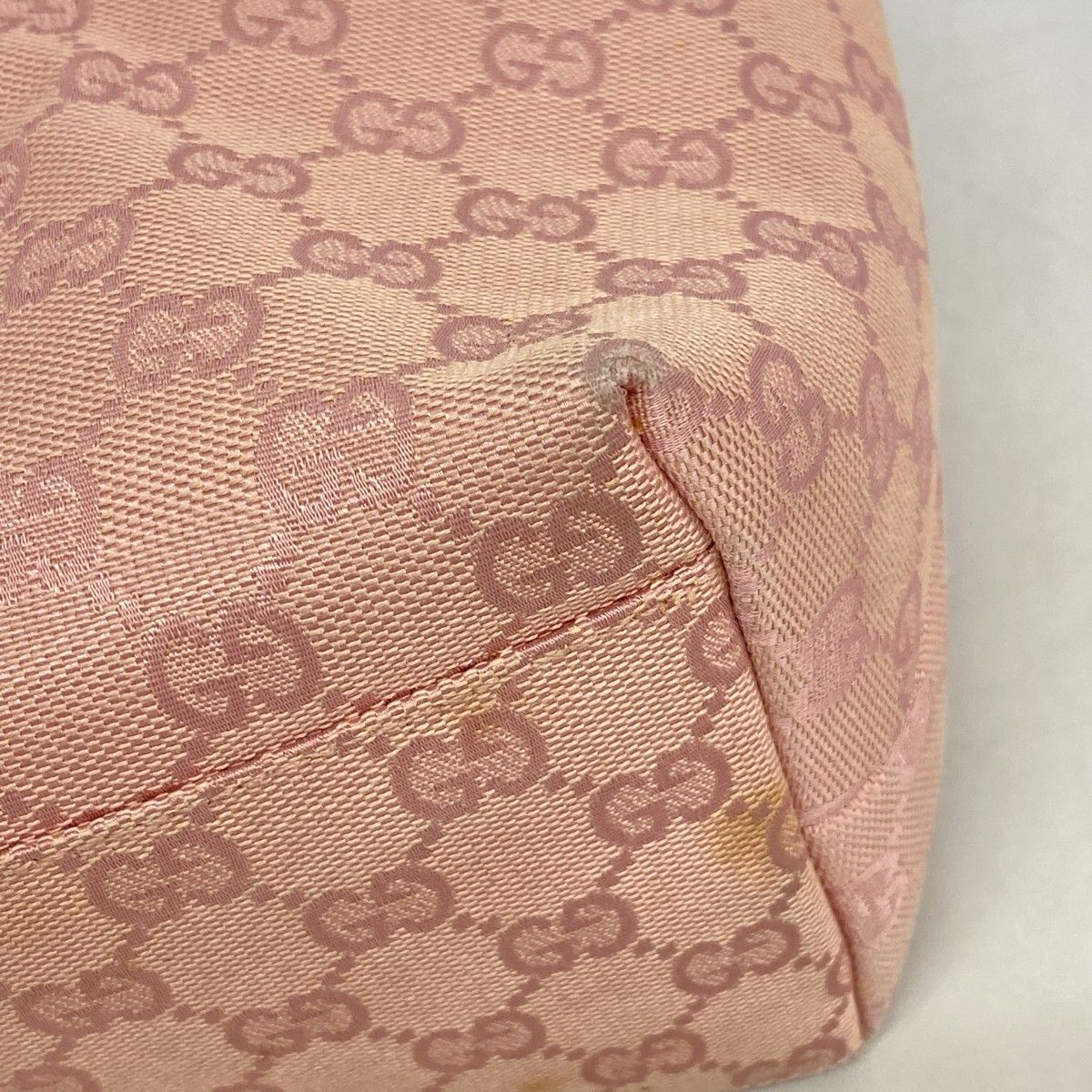 Gucci Shoulder Bag GG Canvas 001 Pink Silver — view 6