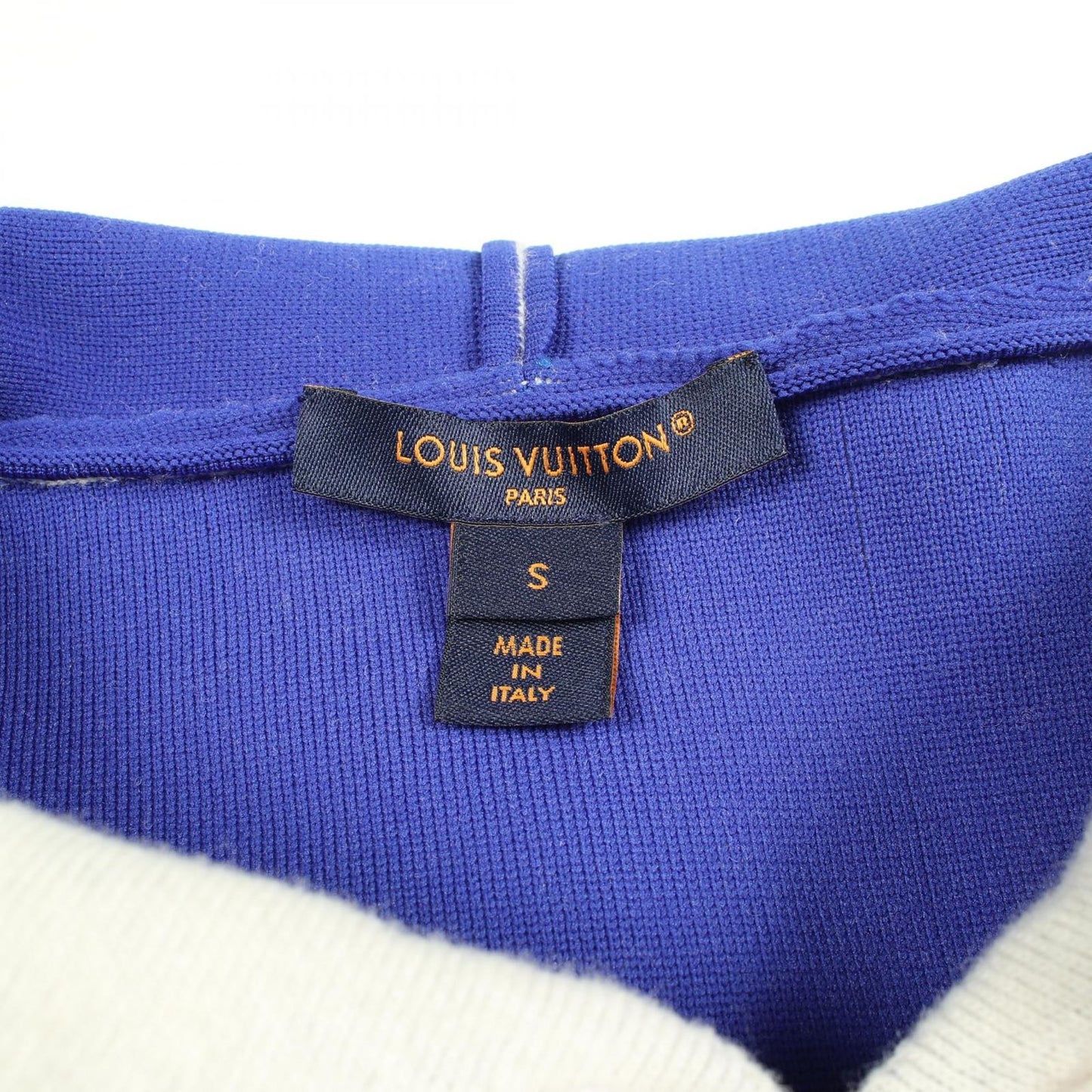 Louis Vuitton Hoodie Signature Chanki Stripe di Blue White — view 3
