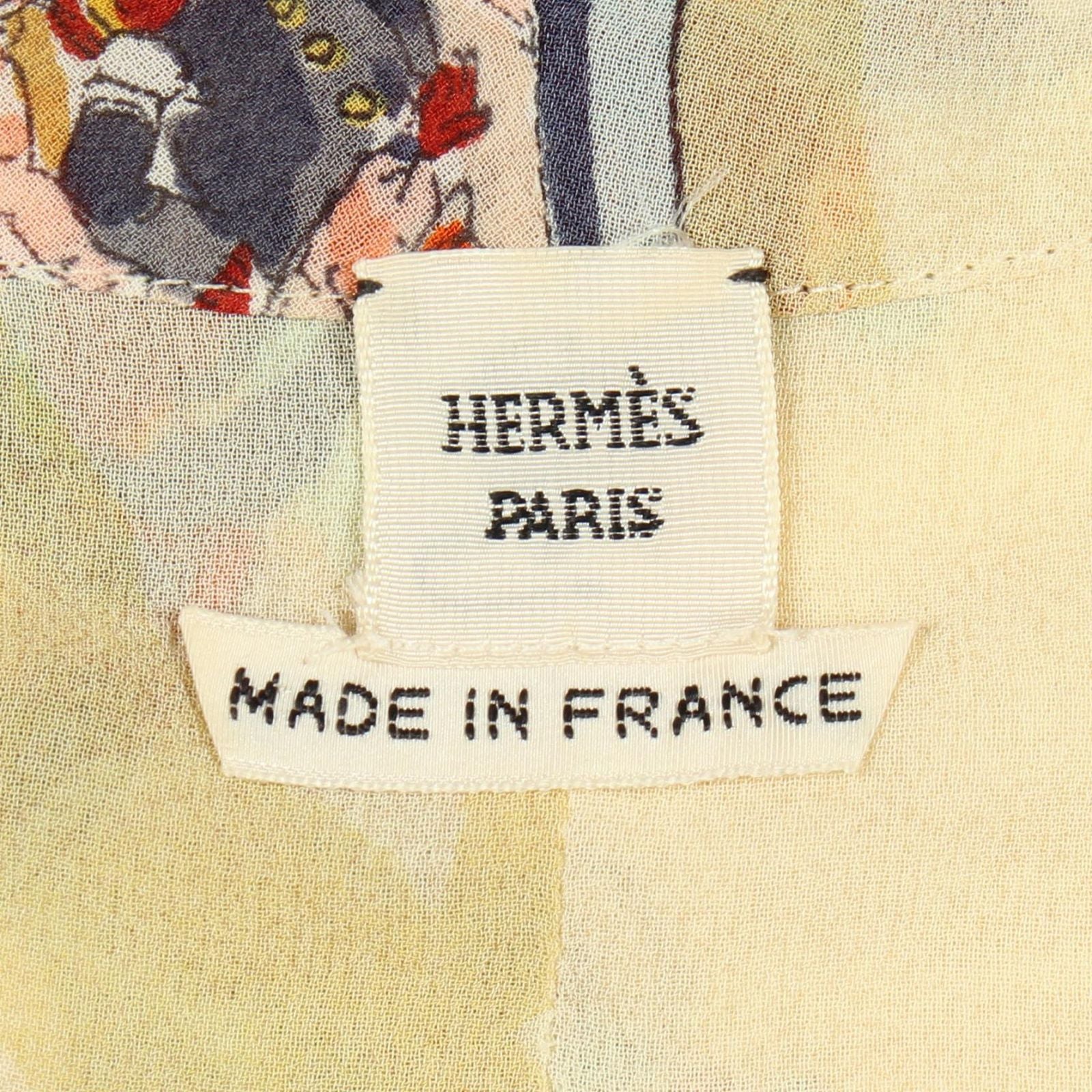 Hermes Blouse Cirque Molier with pickpocket Silk pickpocket — view 3