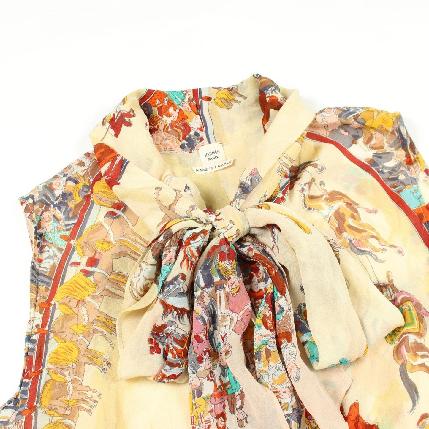 Hermes Blouse Cirque Molier with pickpocket Silk pickpocket — view 5