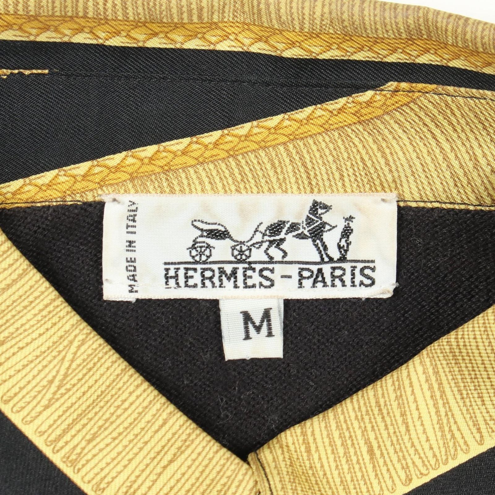 Hermes shirt Knit Contrast Long Sleeve Silk Cotton Sweater — view 3