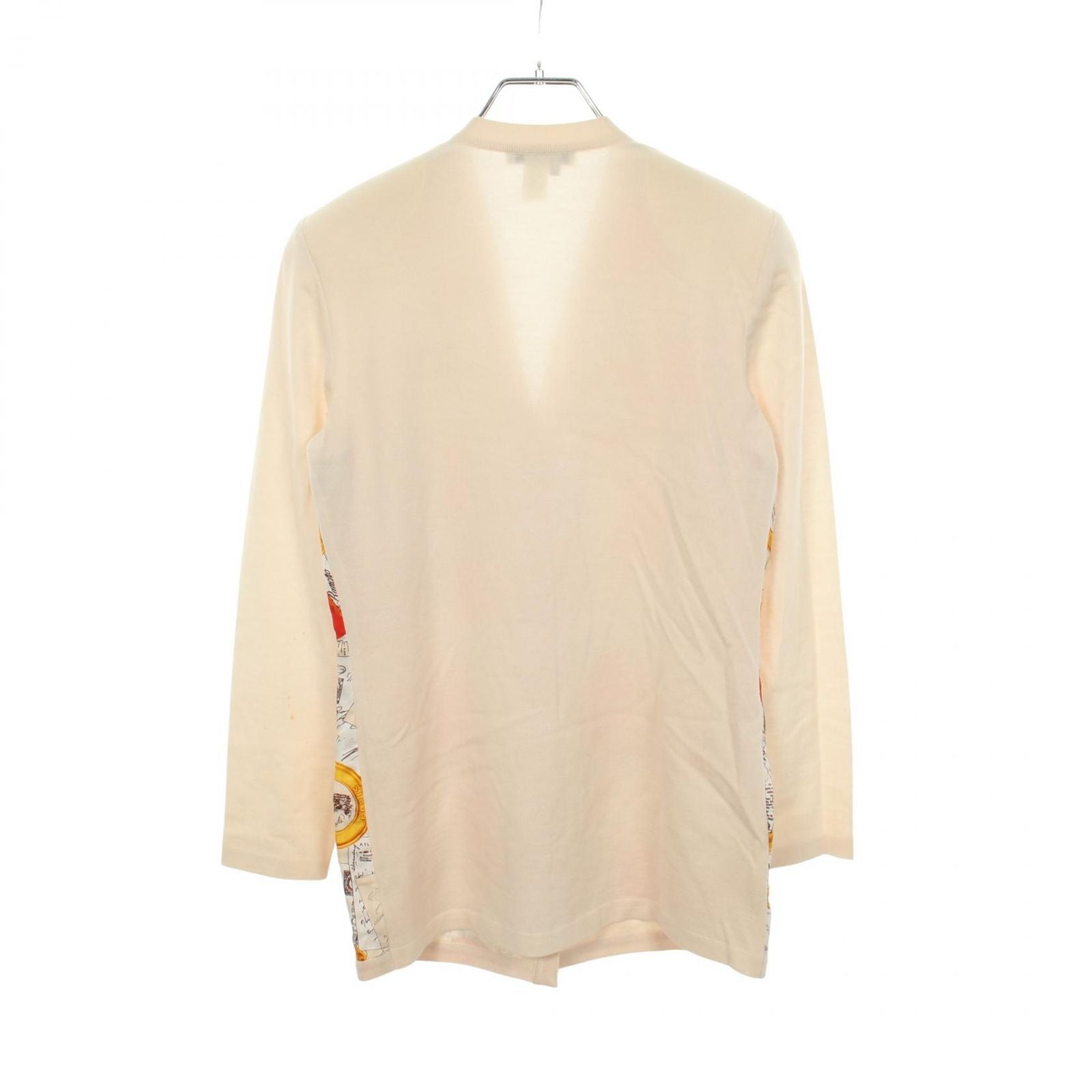 Celine digan Triomphe Neck Contrast Silk T-Shirt — view 2