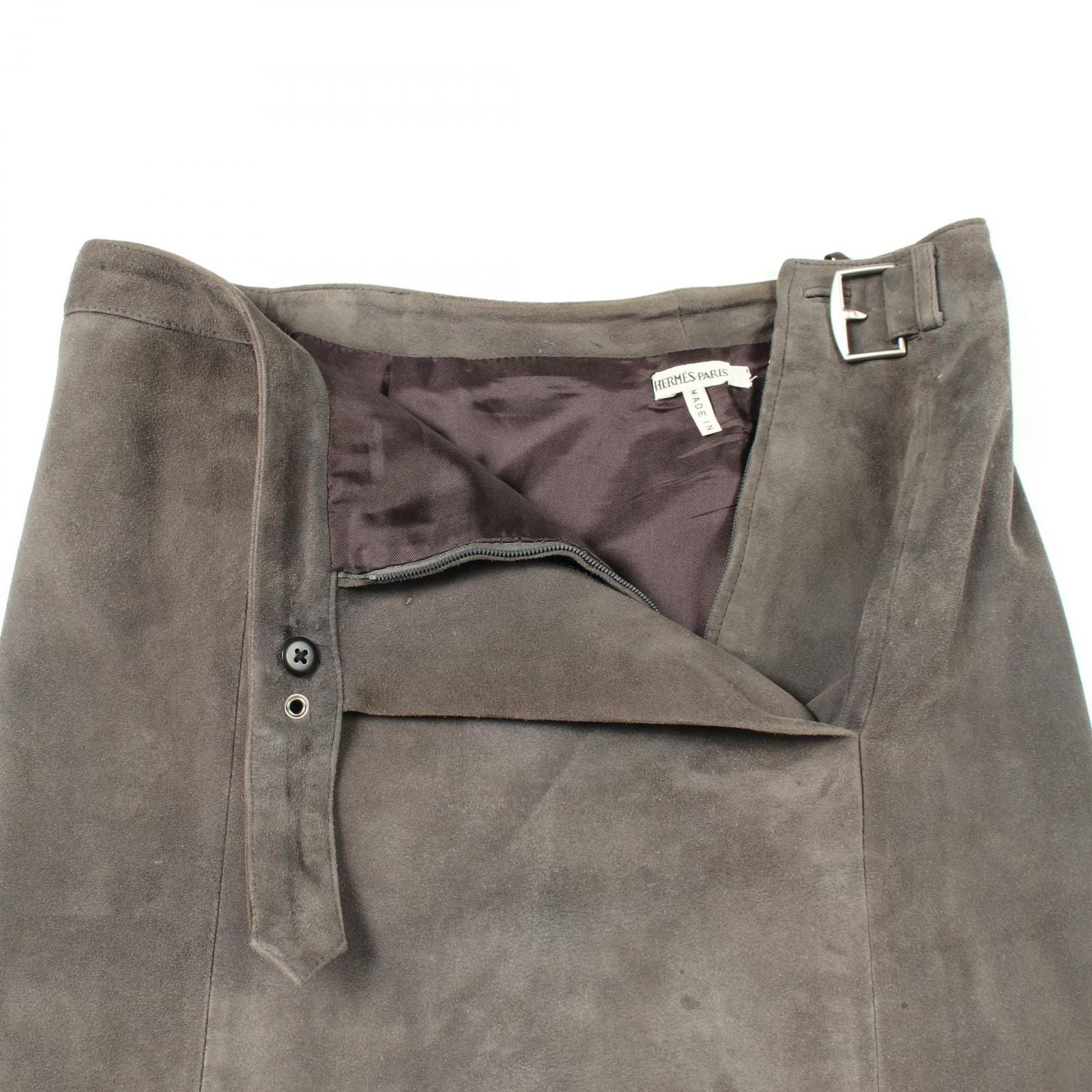 Hermes Skirt Suede Leather — view 5