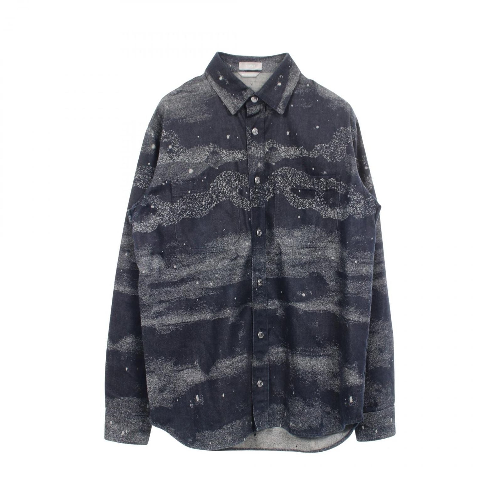 Dior Dio Peter Doig Navy Cotton Denim Shirt