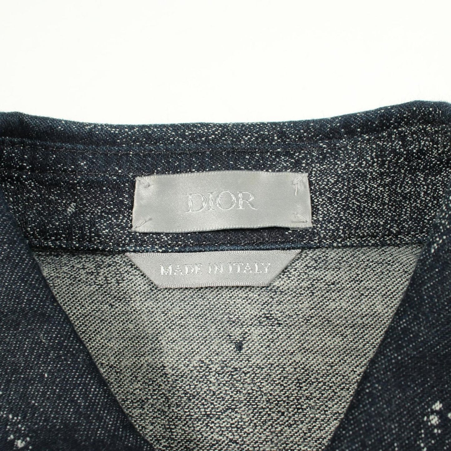 Dior Dio Peter Doig Navy Cotton Denim Shirt — view 3