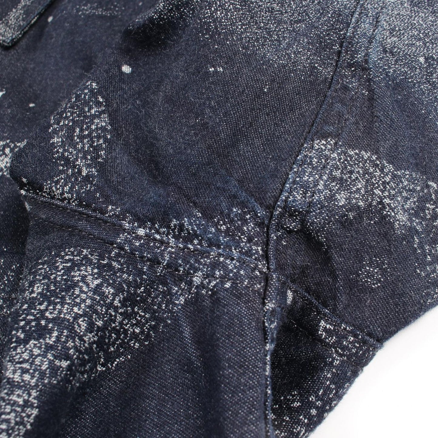 Dior Dio Peter Doig Navy Cotton Denim Shirt — view 5