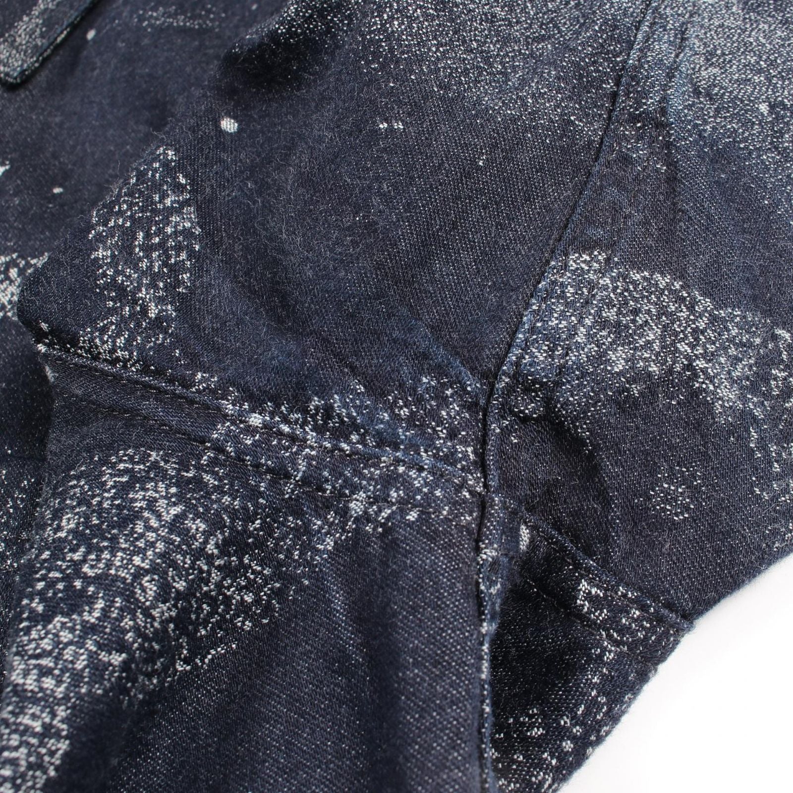 Dior Dio Peter Doig Navy Cotton Denim Shirt — view 5