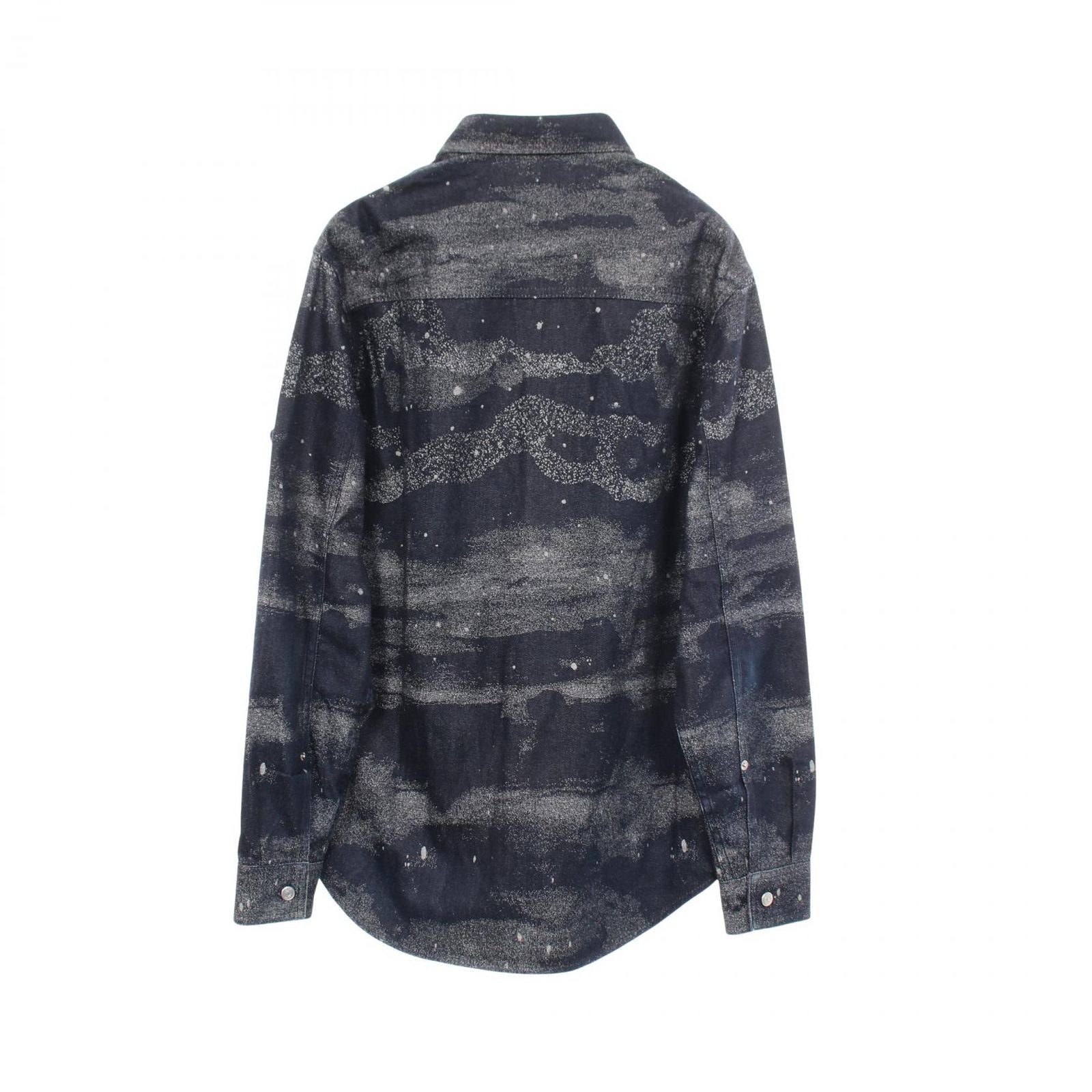 Dior Dio Peter Doig Navy Cotton Denim Shirt — view 2