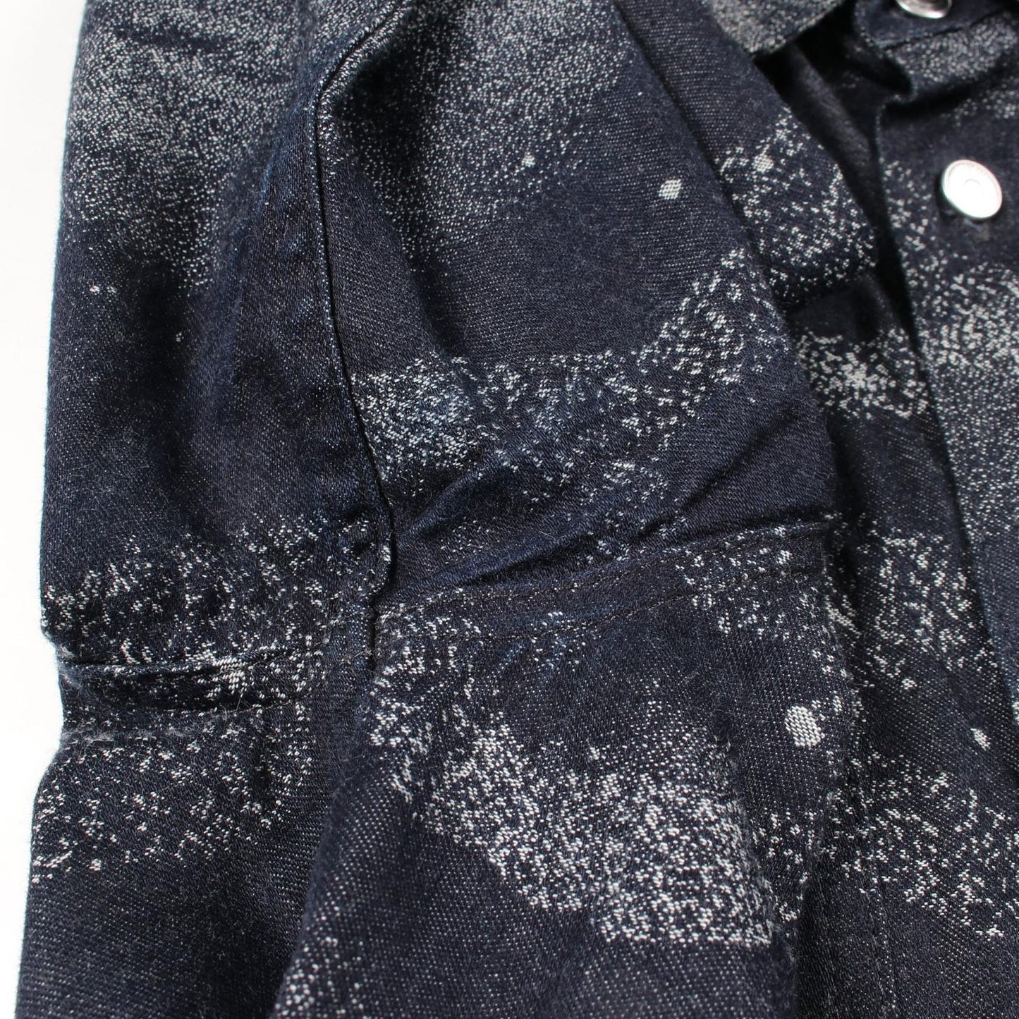 Dior Dio Peter Doig Navy Cotton Denim Shirt — view 6