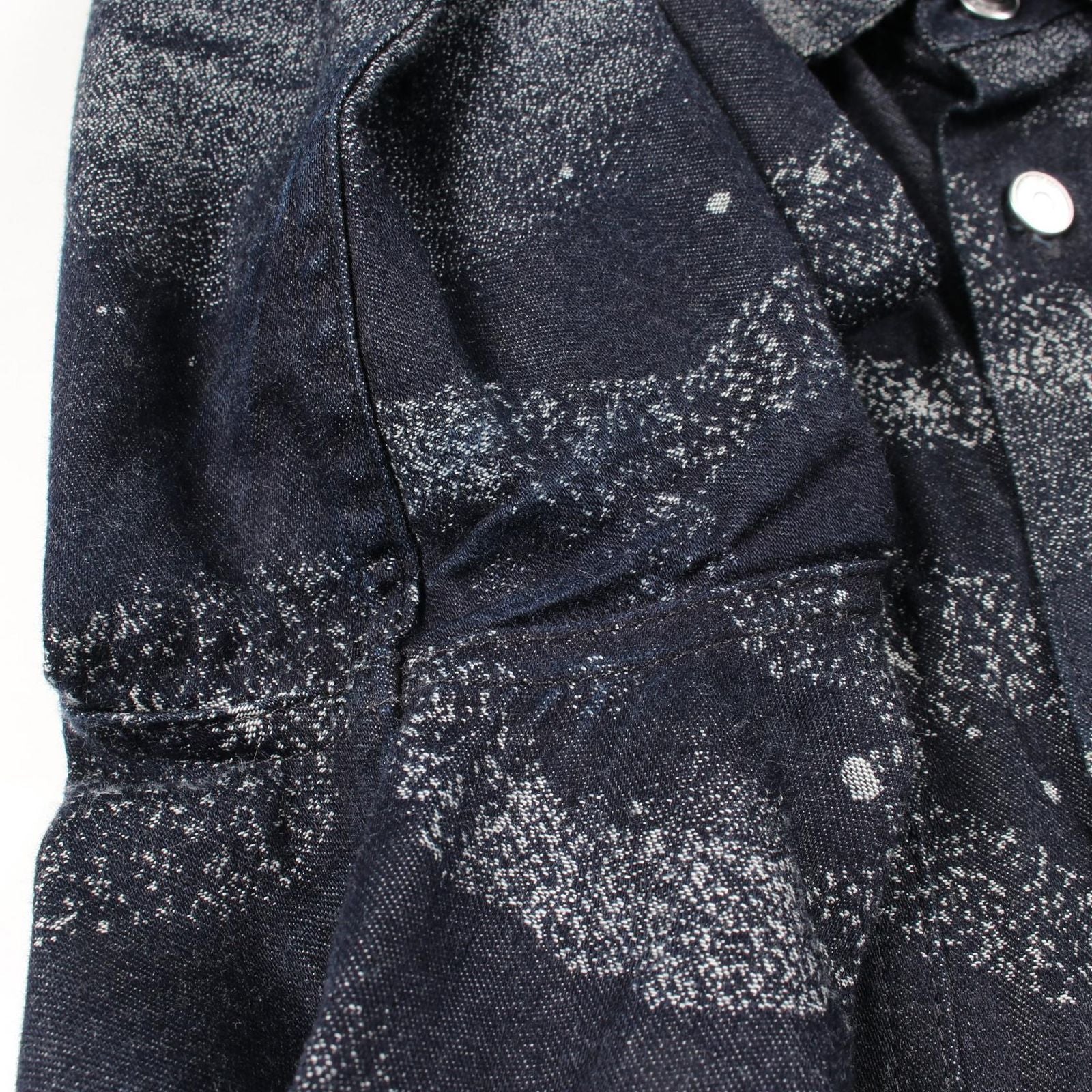 Dior Dio Peter Doig Navy Cotton Denim Shirt — view 6
