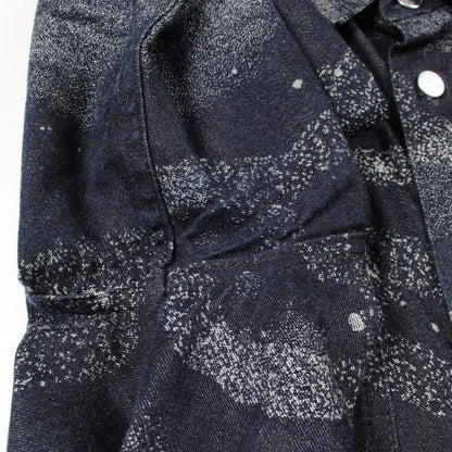 Dior Dio Peter Doig Navy Cotton Denim Shirt — view 6