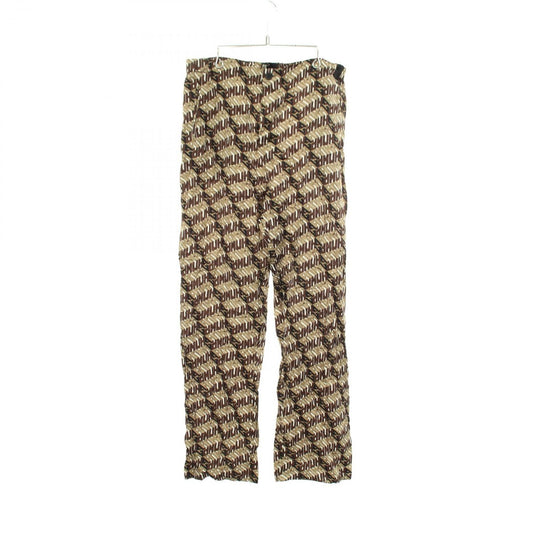 Fendi Pants All Over Pattern Button Silk