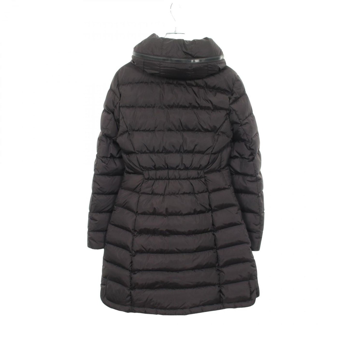 Moncler Montcles Down Jacket Flammette Flamette with Black Nylon Coat — view 2