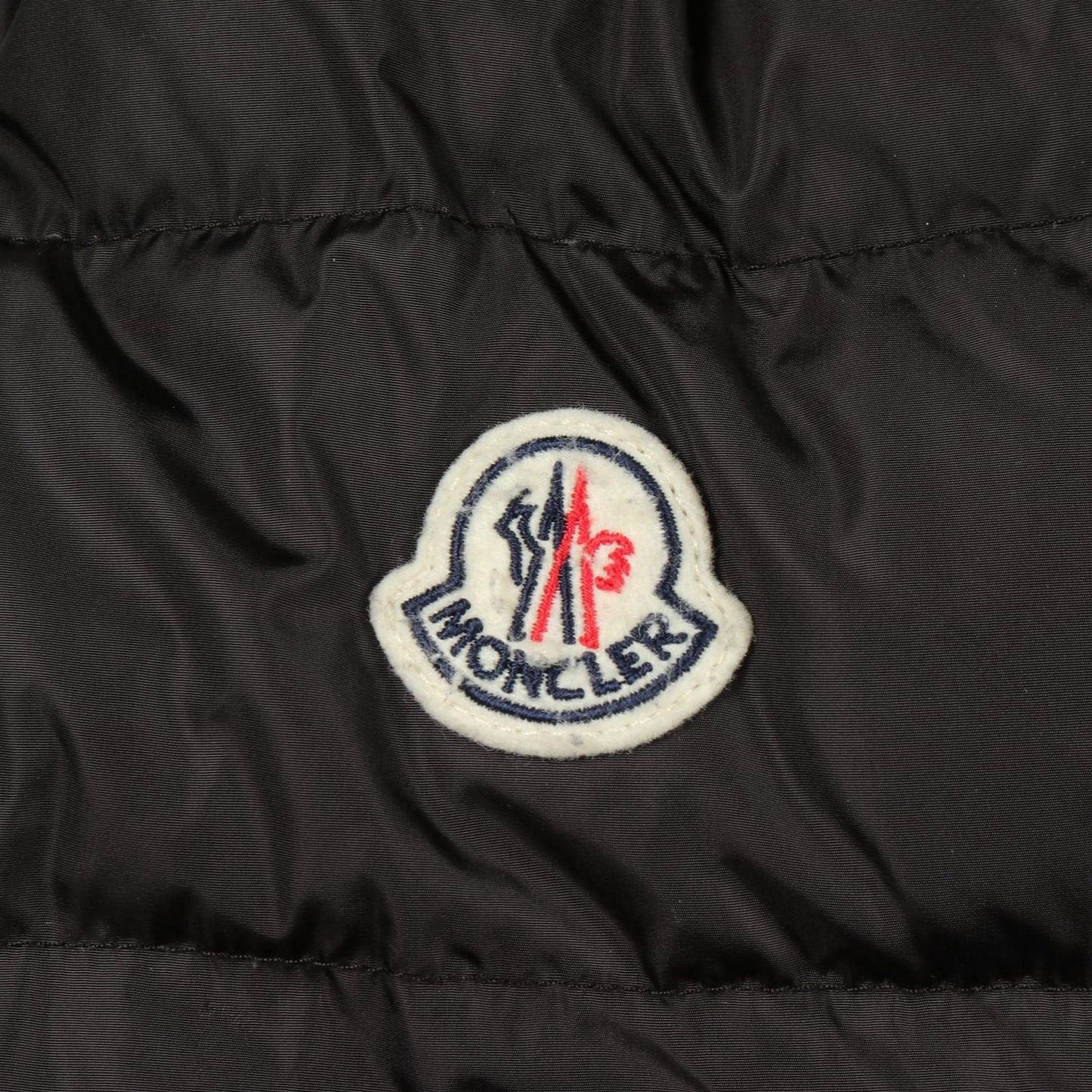 Moncler Montcles Down Jacket Flammette Flamette with Black Nylon Coat — view 6