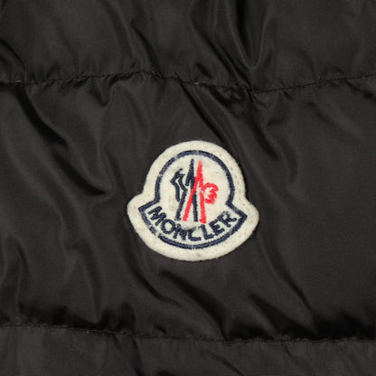 Moncler Montcles Down Jacket Flammette Flamette with Black Nylon Coat — view 6