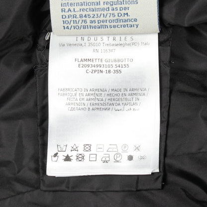 Moncler Montcles Down Jacket Flammette Flamette with Black Nylon Coat — view 5