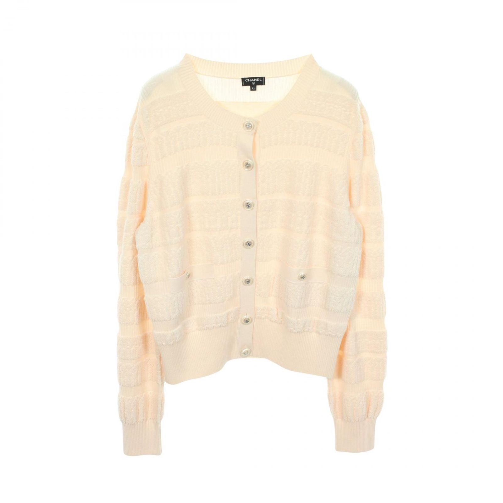 Chanel digan CC Logo Button T-Shirt