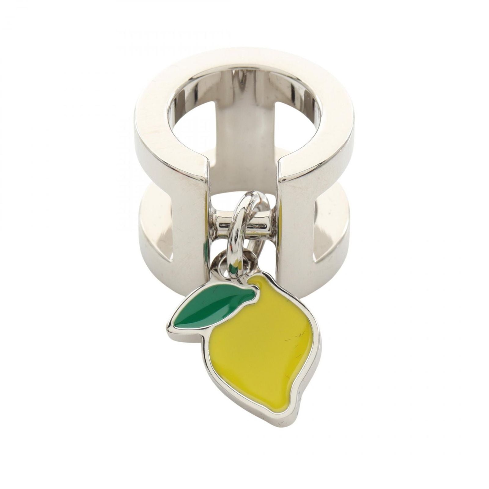 Hermes Scarf Ring Tweet ring Mini Citron