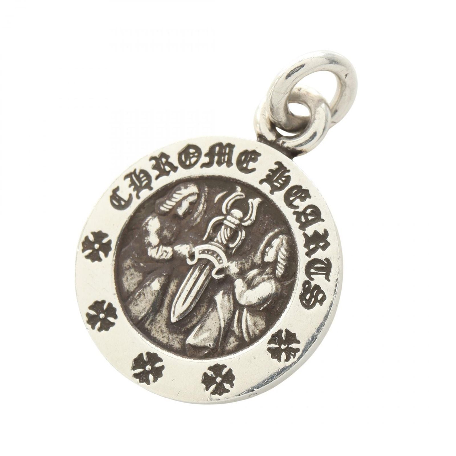 Chrome Hearts Ha Pendant Angel Medal V2 925 Sterling Silver