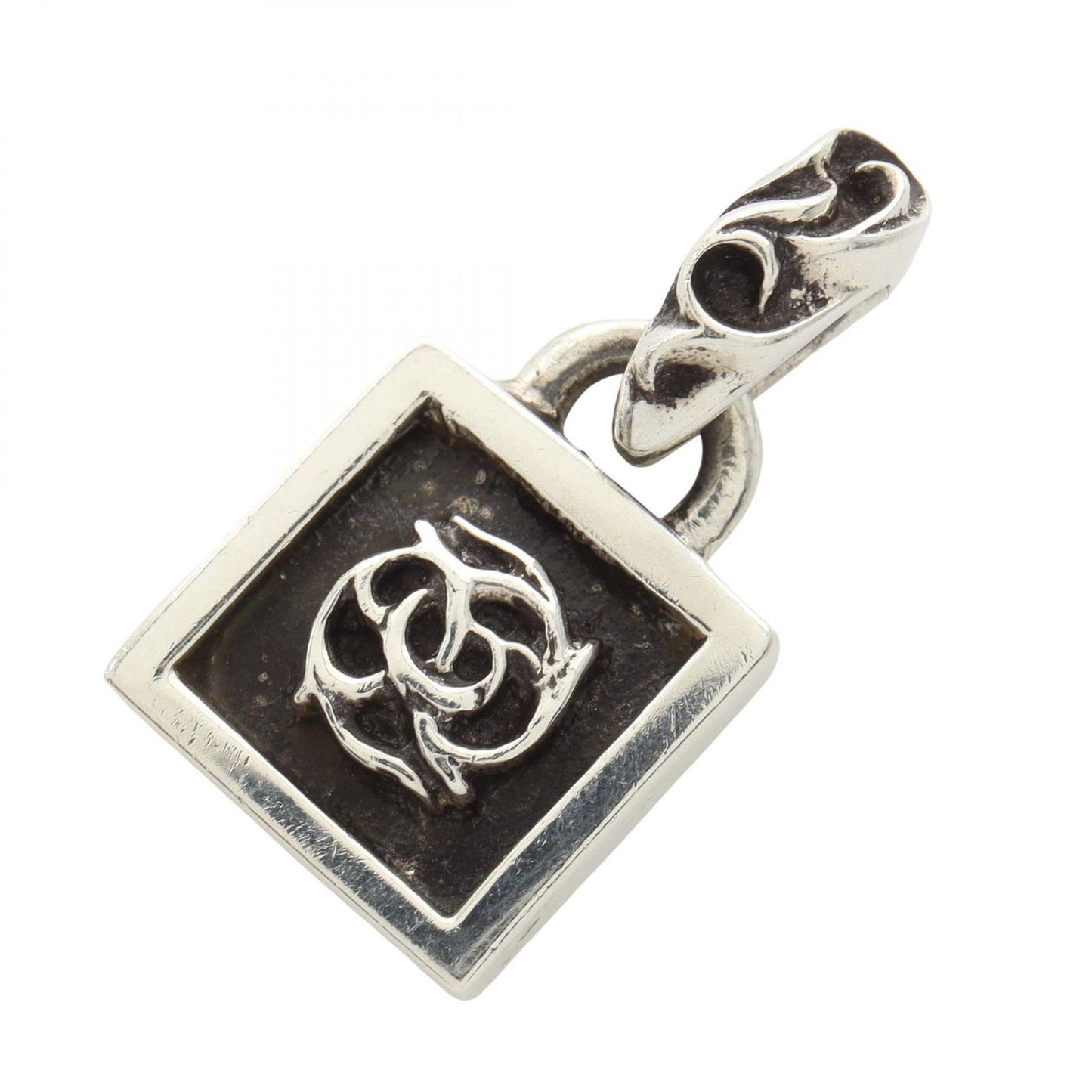 Chrome Hearts Ha Pendant Framed Flrl Friends flo Ral 925 Sterling Silver