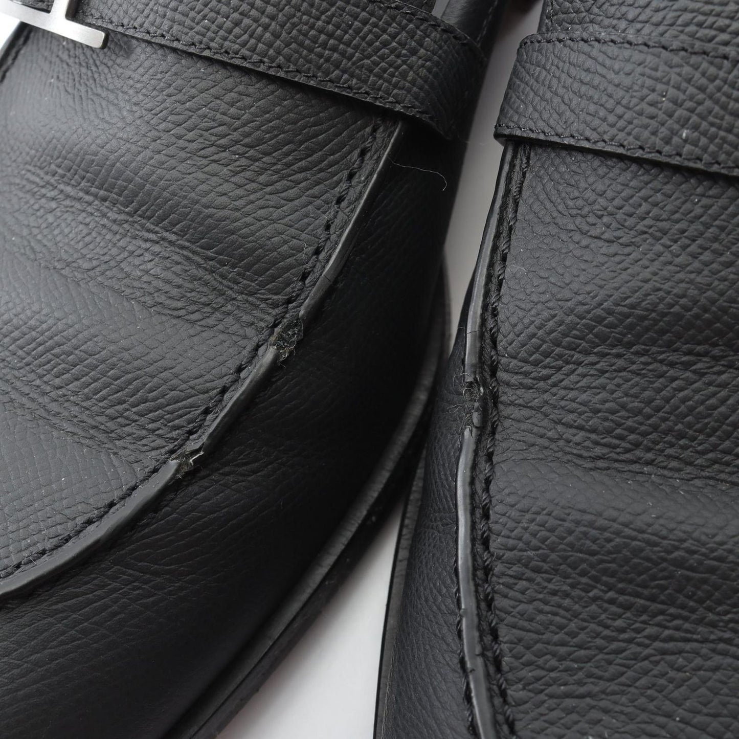 Hermes Moccasins Mont Loafers Black — view 7