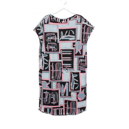 Hermes Dress Lettres Equestres Short Sleeve Multicolor Cotton