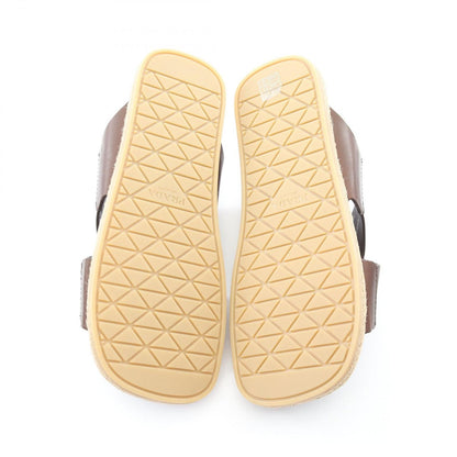 Prada Sandals Triangle Logo Criss Cross Leather — view 4