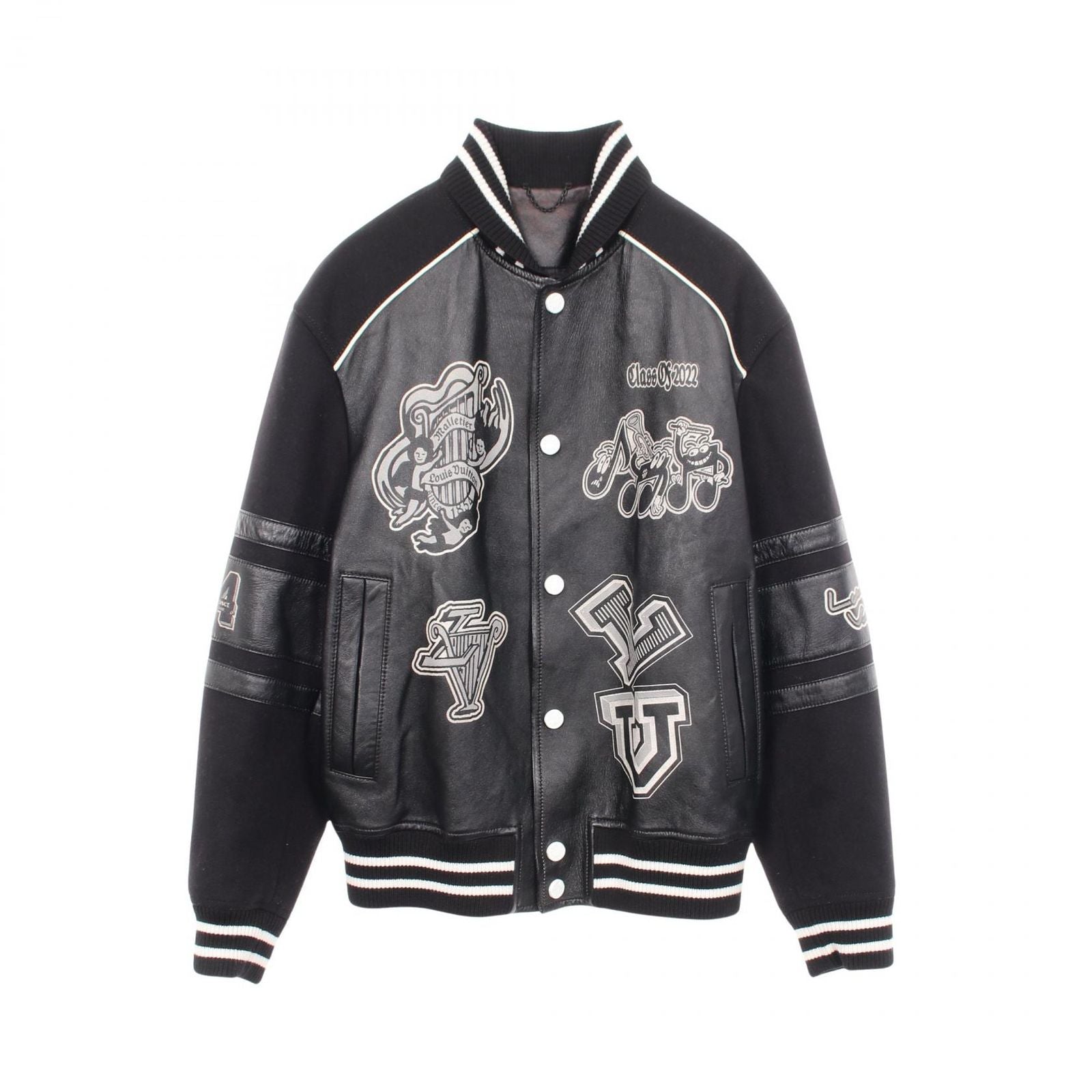 Louis Vuitton Jacket Logo cite Leather