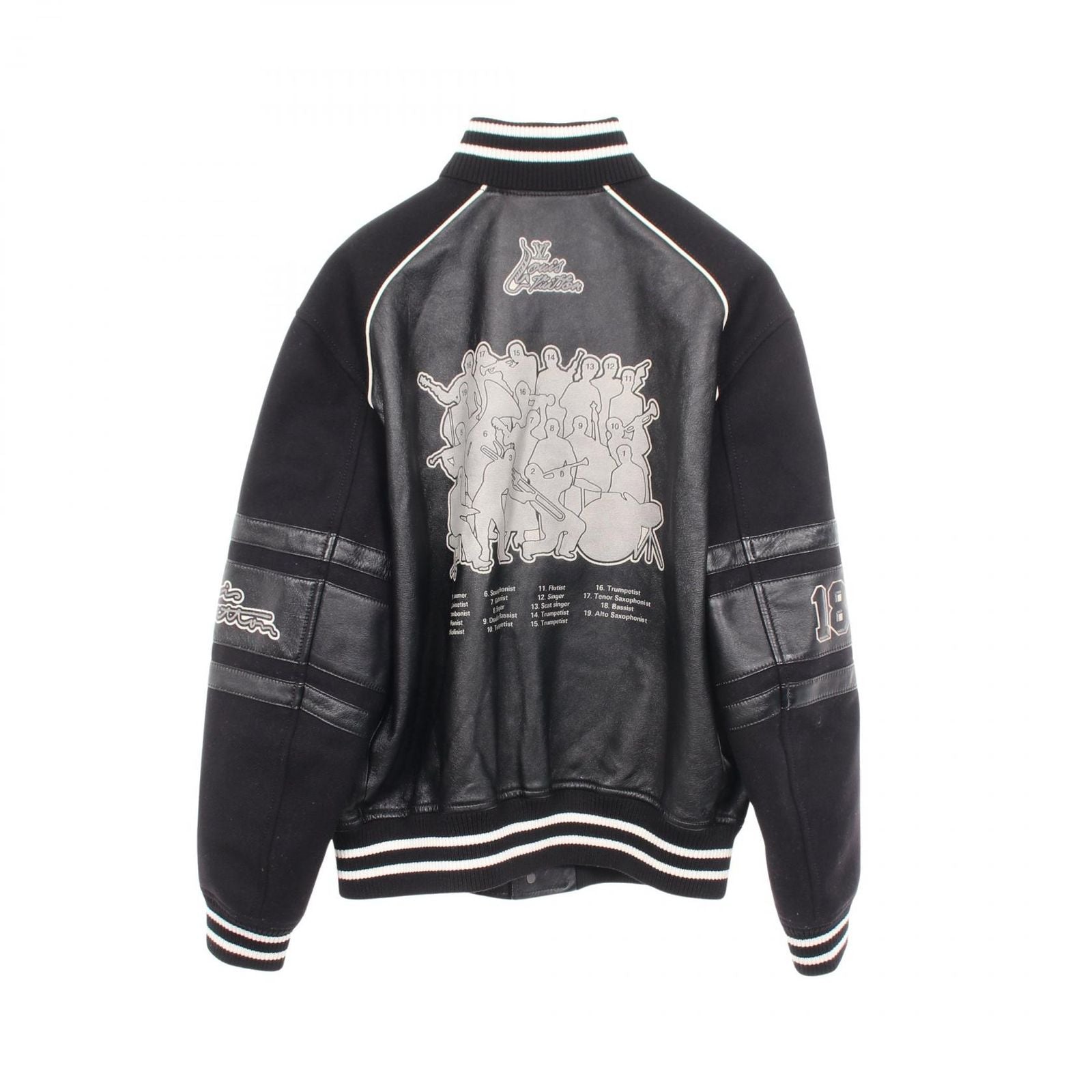 Louis Vuitton Jacket Logo cite Leather — view 2
