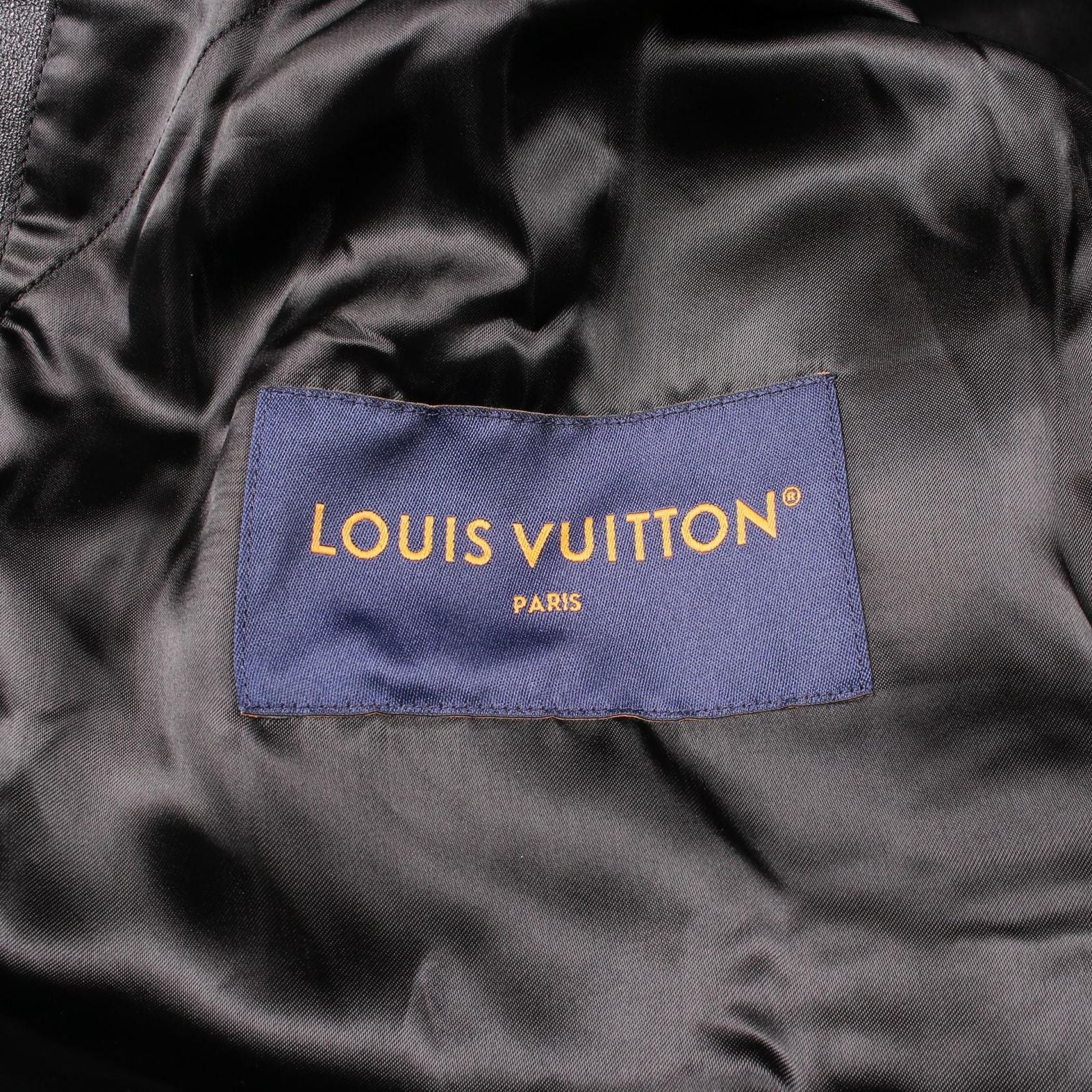 Louis Vuitton Jacket Logo cite Leather — view 3