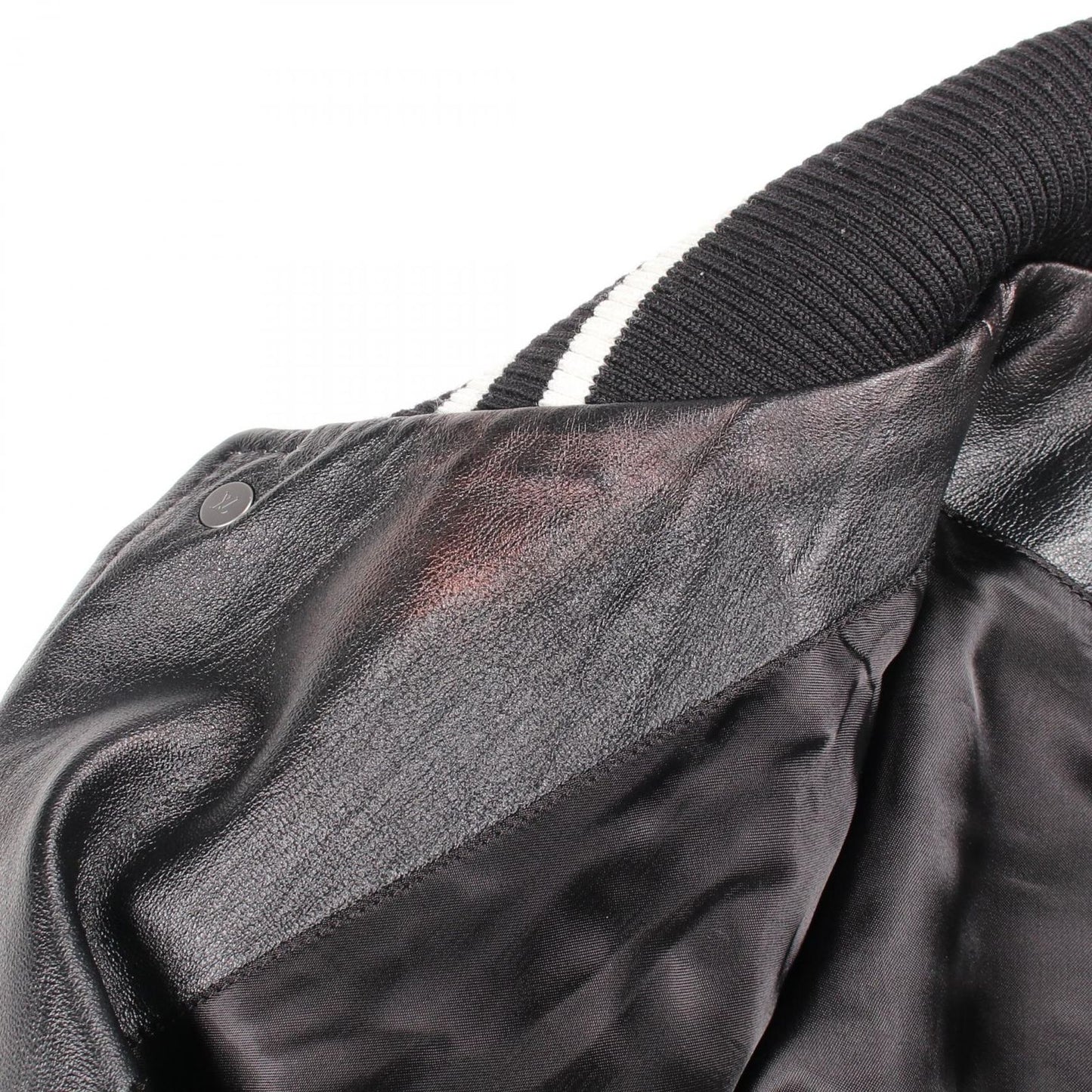 Louis Vuitton Jacket Logo cite Leather — view 8