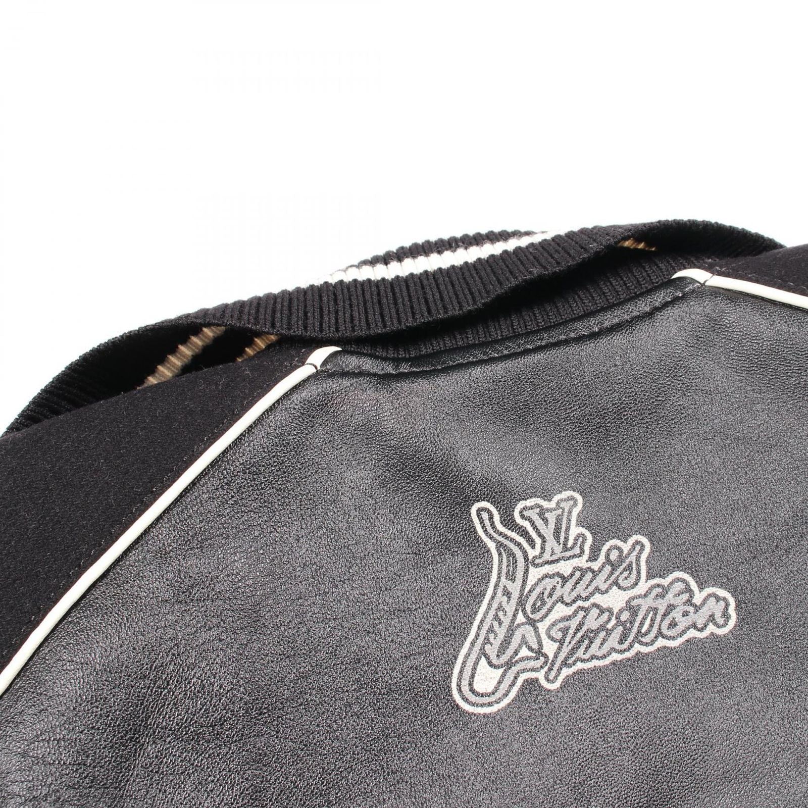 Louis Vuitton Jacket Logo cite Leather — view 9