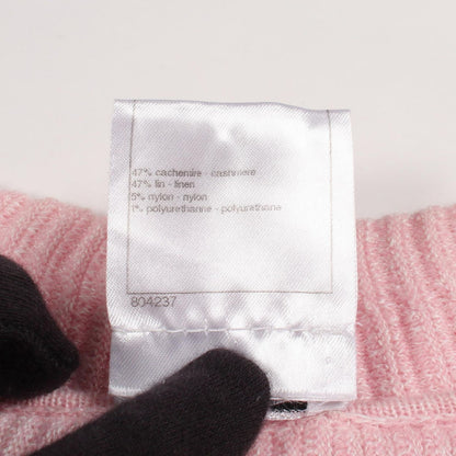 Chanel Knit CC Logo Button 13c Cashmere Sweater — view 4