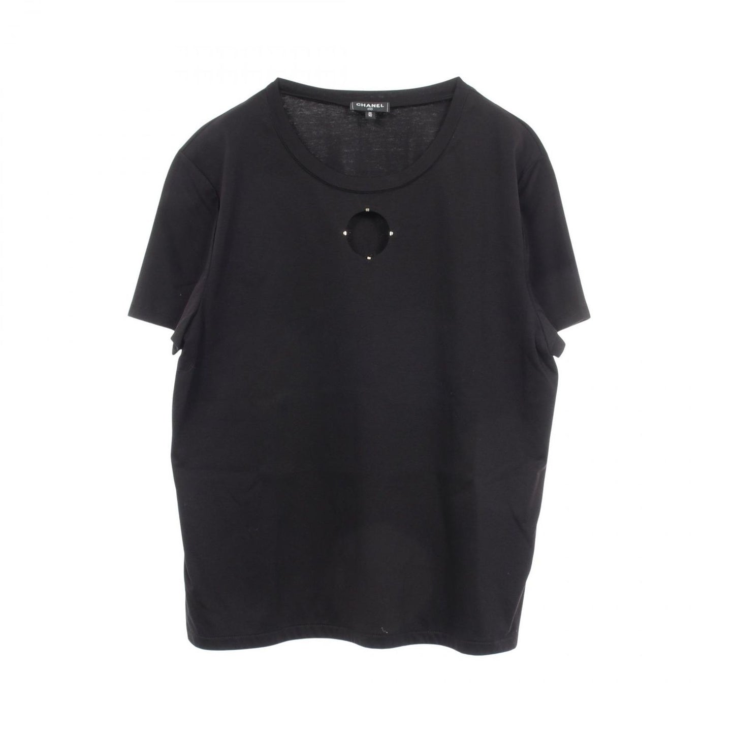 Chanel Short Sleeve T-Shirt Kuru Neck Cotton