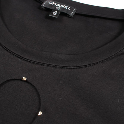 Chanel Short Sleeve T-Shirt Kuru Neck Cotton — view 6