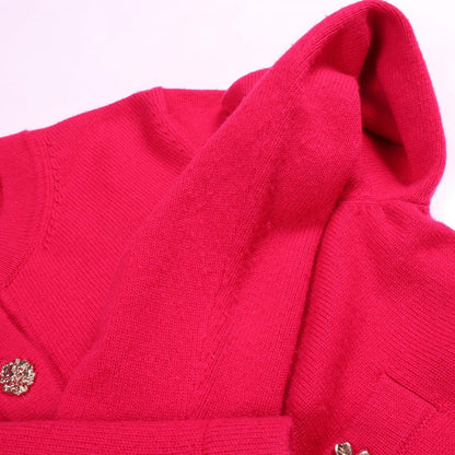 Chanel digan Iconbutton Cropped Cashmere T-Shirt — view 6
