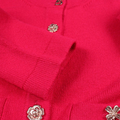 Chanel digan Iconbutton Cropped Cashmere T-Shirt — view 7