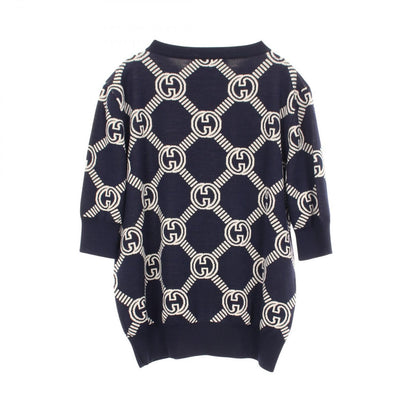 Gucci Knit GG Jacquard Short Sleeve Sweater — view 2