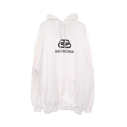 Balenciaga Hoodie BB Logo Print Cotton Pullover Hoodie