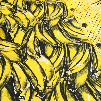 Prada Double Match Banana puncolor Short Sleeve Cotton Shirt — view 6