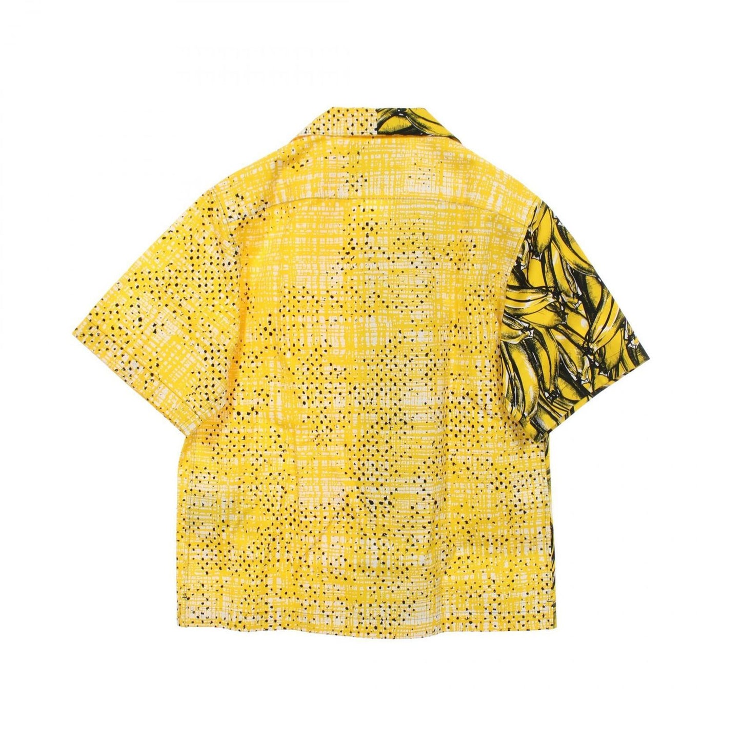Prada Double Match Banana puncolor Short Sleeve Cotton Shirt — view 2