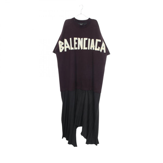 Balenciaga Dress Tape Type T-Shirt Docking Puri Cotton
