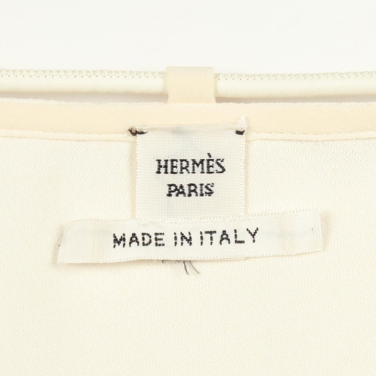 Hermes Dress 3/4 Sleeve Frills Silk Cotton — view 3