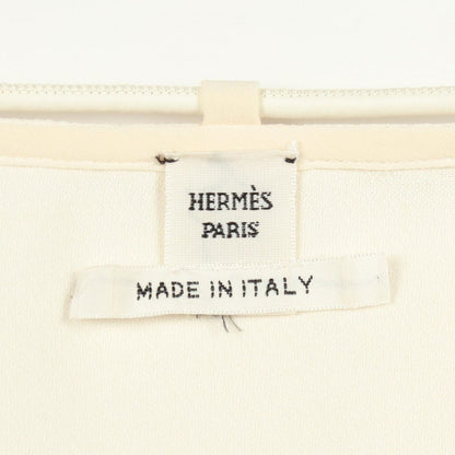 Hermes Dress 3/4 Sleeve Frills Silk Cotton — view 3
