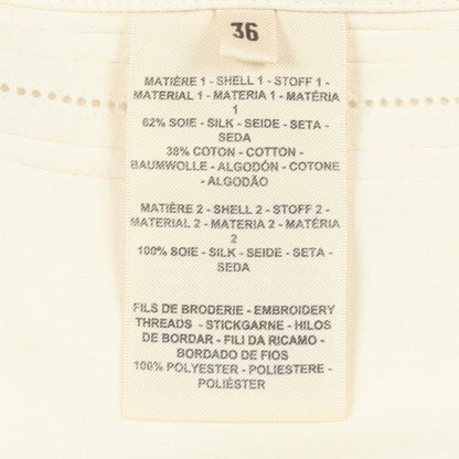 Hermes Dress 3/4 Sleeve Frills Silk Cotton — view 4
